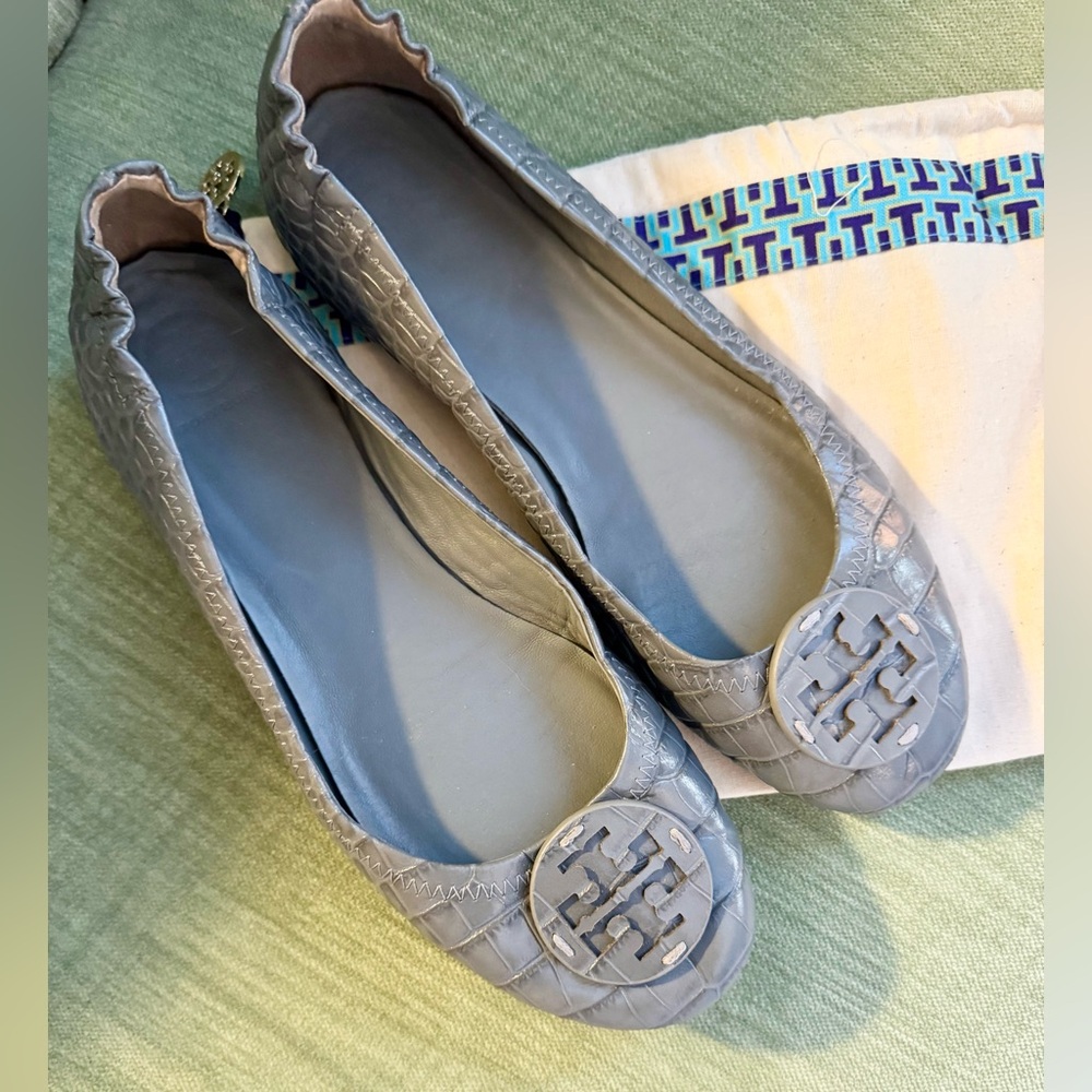 Tory Burch Gray Women's Ballet Flats